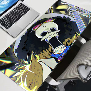 Bandai | Kawaii One Piece Brook Mini Mouse Pad Phụ Kiện Chơi Game Tấm Lót Bàn Làm Việc Tốc Độ Dành Cho Bàn Phím PC Gamer - Chất Liệu Cao Su