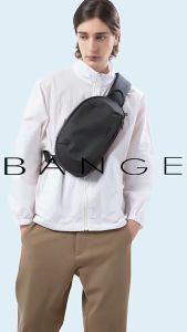 Bange Hertz Men Anti-theft Lock Sling Bag Fashion Chest Pack Waterproof USB Crossbody Bag (9.5" tablet)