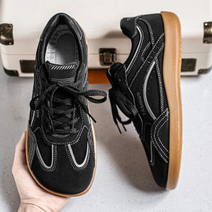 2025 New Mens Wide Foot Casual Sports Shoes Breathable Versatile Leisure Racing Shoes German Training Shoes Comfortable Rubber Sole