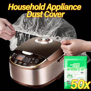 Polocat 50Pcs Thickened Disposable Dust Covers for Household Appliances Rice Cookers Pots Microwave Ovens Large Film Covers