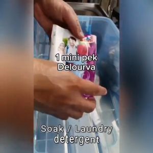 [ OFFICIAL ] Delourva sabun cucian bersih pakaian putih dan bewarna - baju putih nurse doktor dan pelajar sekolah