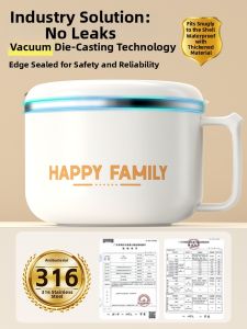WANGLIMIAO | Hộp Cơm Giữ Nhiệt Thép Không Gỉ 316L