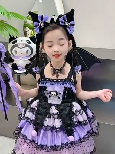 Váy Kuromi cho bé gái Váy công chúa Hóa trang Kuromi Halloween cho bé