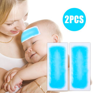 ลดไข้ 2-10 ชิ้น แผ่นแผ่นระบายความร้อนน้ำแข็ง เด็กที่หน้าผาก สำหรับเด็กผู้ใหญ่