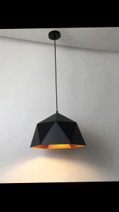 Nordic Restaurant Geometric Chandelier Modern Creative Pendant Light Metal Art Bar Decoration Fixtures
