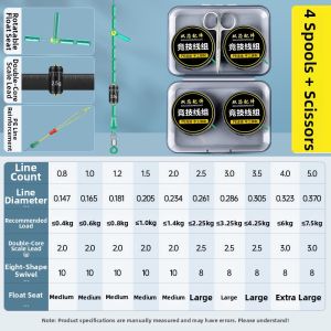 JUQINWANG | Tied Competition Fishing Line Kit Strong Tensile