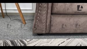 DL Home Concept 1+2+3 Chesterfield Sofa Set (Iron Button Design)