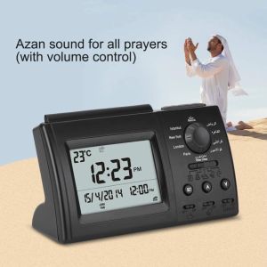 Jam Meja Digital Portable Azan Clock dengan Alarm Dunia