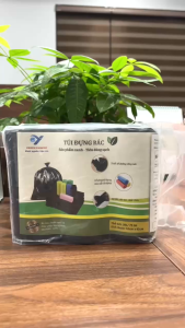 Set 3 Cuộn Túi Đựng Rác Green Famcog 55x65cm – Túi Đen Siêu Dai Chống Rách Siêu Tiện Lợi