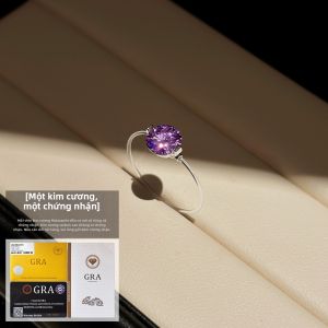 GOOYNN | Nhẫn Nữ Moissanite Lấp Lánh Đa Màu