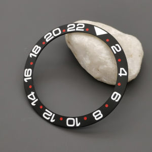 38mm Curved Ceramics Bezel Insert Fits SKX007 SKX009 GMT Watch Case NH35 NH36 Movement Bezel Insert Ring Men Watch Parts