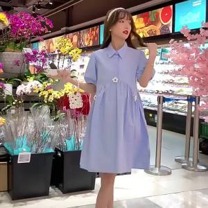 Maternity Summer Dress Set Chao Mom Maternity Set Petite Plus Size Loose Summer Nursable Skirt Maternity Dresses
