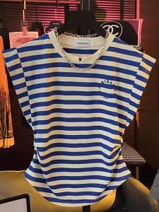 DVDK | Striped Designer Casual Sleeveless Top