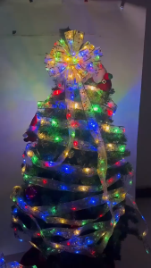 COD Partigos Lampu Led Dekorasi Pohon Natal String Lights Pita Hias Natal 50 LED 5M Warm White - AA562