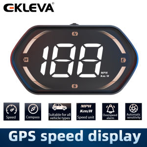 EKLEVA USB Car HUD Head Display Digital Speedometer Speed Meter KMH MPH Dispaly for Truck Motorcycle Auto Part Accessories