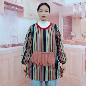 Waterproof Oil-resistant Long-sleeve Apron Womens Kitchen Home Use Dining Cooking Stir-fry Reverse Wear Special Workwear