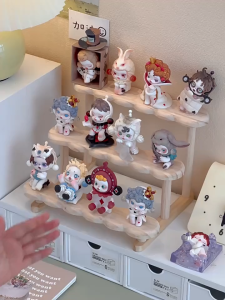 *ส่งจากไทย*ชั้นวางโมเดลไม้ ชั้นไม้มินิมอล 3ชั้น ประกอบง่าย กล่องของเล่น Popmart Labubu