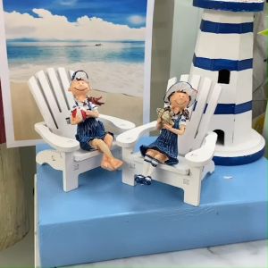 ที่คั่นหนังสือเด็กน้อยบนเก้าอี้ชายหาด ตกแต่งแนวทะเล ตกแต่งธีมชายหาด ตกแต่งบ้านสไตล์ทะเล สินค้าพร้อมส่งจากประเทศไทย