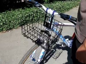 Foldable Metal Wire Basket for Bike Front Bag Rear Hanging Bike Basket carrier Mountain bike folding basket bicycle folding basket front and rear basket