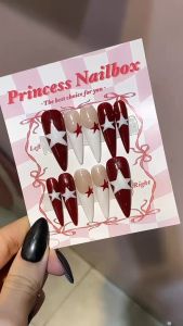 PrincessNailbox[mãTP28]móng úp sơn gelthiết kế thủ công(tặng keodũamiếng dángiấy lau…)