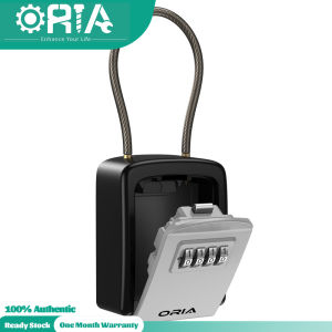 ORIA Key Lock Box 4 Digit Combination Wall Mounted Security Storage Lock Box 5 Keys Capacity for House Key Storage Combo Door Locker - Lazada