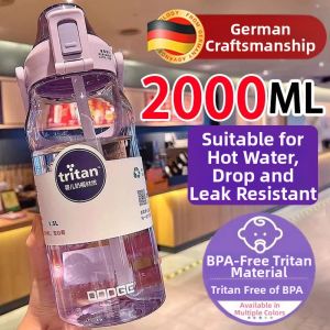 SUZAO | Durable High Heat Resistant Tritan Water Bottle 2000ml