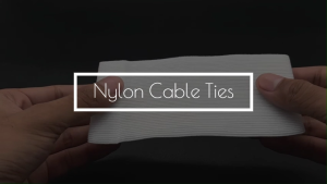 PSD - Reusable Nylon Self-adhesive Cable Zip Tie Black/White