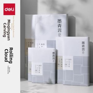 deli | Extra Thick Semi Raw Xuan Paper Calligraphy Practice For Beginners 100 Sheets