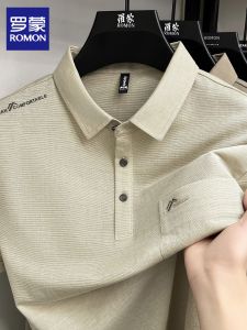 ROMON | Light Breathable Business Loose Fit Polo Shirt