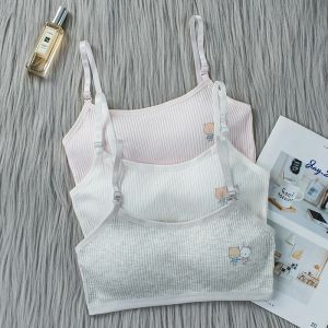 8-16 Years Kids Bras Young Girls Underwear Teenage Training Bras Women Cotton Kids cute Brassiere Tube Tops Girls Sport Bras