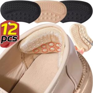 12pcs/6pairs 5D Anti-wear High Heel Shoes Heel Patch Outdoor Sports Shoes Elastic Pain Relief Foam Pad Can Cut Anti-fall Shoe Lining