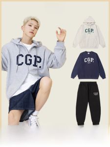 [Official Website Authentic] CGP Sweatshirt Outwear Female Hoshi Quan Shunrong Same Hooded Zipper Sweatpants Mens Couple Fashion