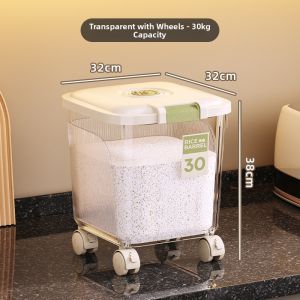 Sealed Insect-proof and Moisture-proof Grain Storage Container with Wheels