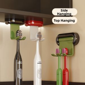 Wall Mounted No Drilling Bathroom Toothbrush Holder