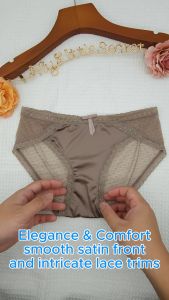 MY LITTLE SECRET Luxury Elegant Satin Lace Underwear Spender Panties Briefs Boxer for Woman Women Girl Seluar Dalam Spender Perempuan Wanita P35