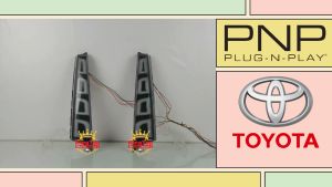 2PCS LED Pillar Light For Toyota Vellfire 30 Agh30 2019-2023 3-in-1 Functions Rear Running Light + Brake Lamp + Dynamic Turn Signal