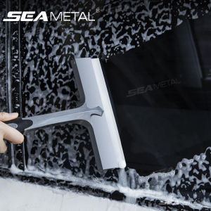 SEAMETAL Car Window Glass Squeegee Non-Scratch Soft Silicone Handy Squeegee T-shaped Window Water Wiper for Household