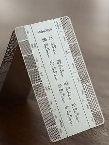 CAFEDE KONA - Grinding Reference Card แผ่นสำหรับวัดขนาดผงกาแฟ