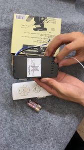 Bộ điều khiển quạt trần có đèn điều khiển từ xa điều khiển thời gian tốc độ gió điều khiển tốc độ quạt trần sóng RF