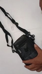 Tas Selempang Pria Travel Pouch Bahan Tebal Bisa Di Pakai di Sabuk Tas HP 7 inch Slingbag