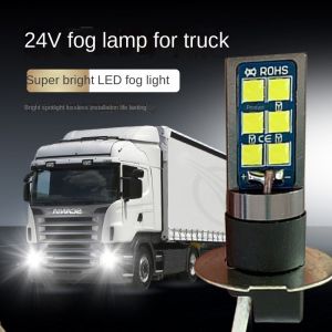 2pcs  H3 LED Bulb Super Bright  Car Large Truck Fog Lights DC 12V-24V 6000K Running Light Auto Fog Lamp Day Running Light