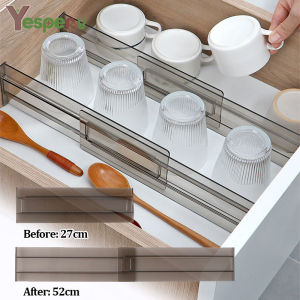 YESPERY Adjustable Storage Drawers Divider Retractable Plastic Drawer Partition Holder Household Storage Clapboard Kitchen Organizador