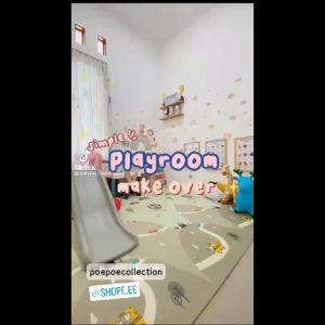 Cartoon Animal Wall Sticker Hiasan Dinding Kamar Anak Dekorasi Stiker Dinding Kelas Sekolah Rainbow Star Gajah Singa Beruang Rubah