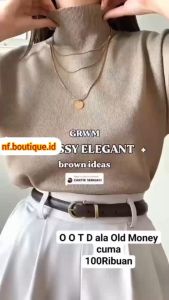 I BAJU TURTLENECK KNIT TANPA LENGAN - INNER HIJAB - STYLE KOREA KEKINIAN