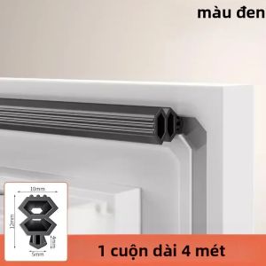 Dải Dán Kín Cửa Sổ TPE 4M Cho Cửa Sổ Khung Nhôm Cách Âm Cao Su Mềm Chống Thấm Băng Bịt Khe Hở Cho Cửa Và Cửa Sổ