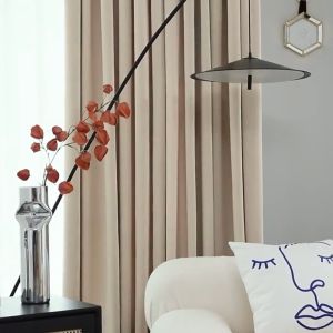 ผ้าม่านสีครีม ผ้าม่านกั้นห้อง ผ้าม่านกั้นแอร์ ประตู หน้าต่าง สั่งตัดได้ทุกขนาด ม่าน HomePro Blackout ม่านกันแสง ม่านทึบ ม่านหน้าต่าง ม่านประตู ผ้าม่าน 3 เมตร