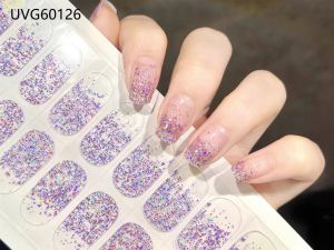 Bộ Dán Trang Trí Móng Aurora 22 Miếng Thiết Kế Gel Bán Cứng Dùng Đèn UV Chống Nước Dành Cho Nail Art Đẹp Mắt