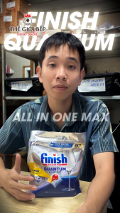 Viên rửa chén Finish Quantum All in One – Sạch sâu – Khử mùi – Hòa tan nhanh – Dùng cho máy - Hàng Chính Hãng - BNK