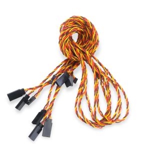 New 6pcs10/15/20/30/50/100cm Twisted wire Servo Extension Cable For Futaba JR Anti-interference Servo For RC Helicopter Part DIY