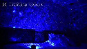 LED Night Light Galaxy  Light Projector Starry Sky Night Light Built in Bluetooth Speaker For Home Music With Remote Control Aurora Atmosphere 星空投影灯